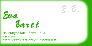 eva bartl business card